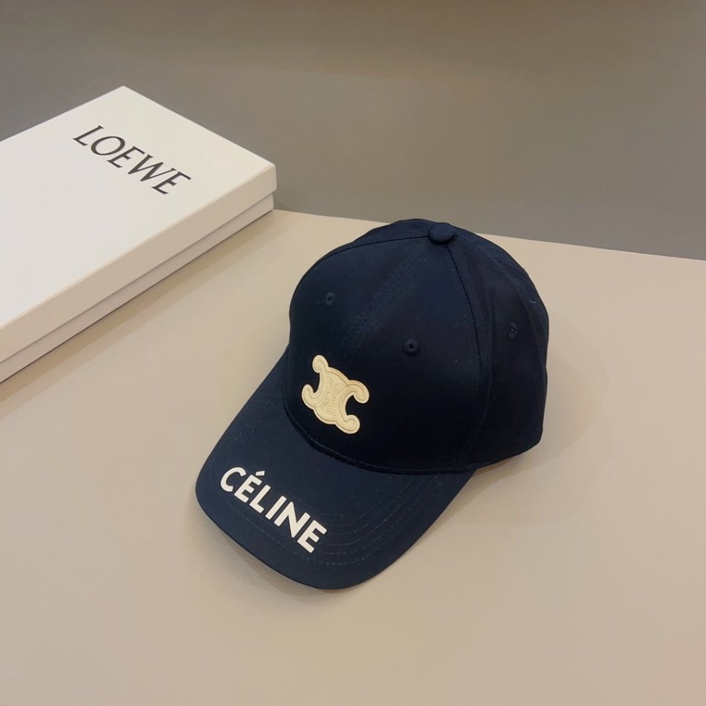 Celine's new summer baseball cap Premium Embroidered patchwork sun visor